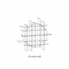 مكتبة دائرية قائمة بذاتها مصنوعة من زجاج شفاف للغاية وأسود مصقول - ماركو Viadurini