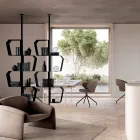 خزانة كتب معدنية مطلية بأرجل قابلة للتعديل، صنع في إيطاليا - فرناندا Viadurini