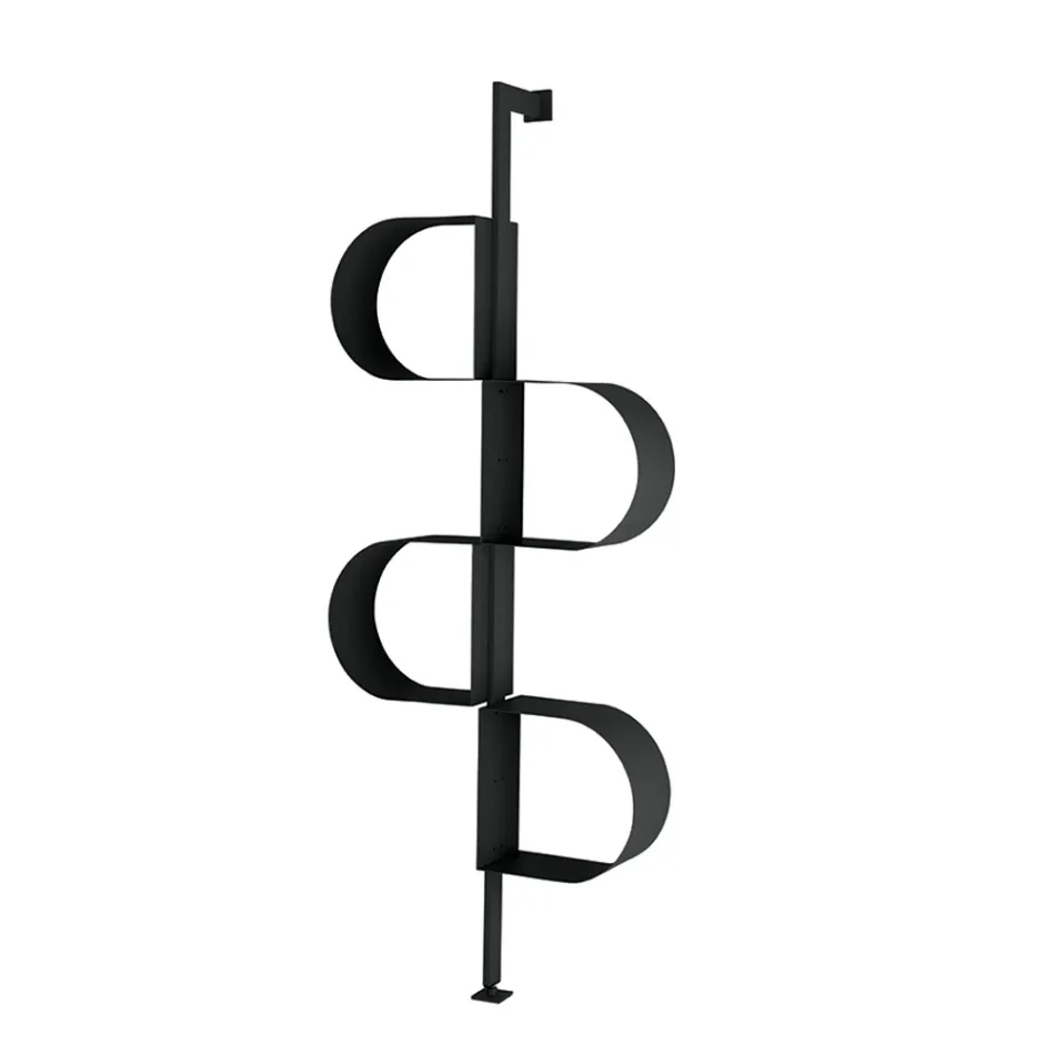 خزانة كتب فاطمة المعدنية المطلية العمودية ذات الأرجل القابلة للتعديل Viadurini