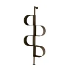 خزانة كتب فاطمة المعدنية المطلية العمودية ذات الأرجل القابلة للتعديل Viadurini