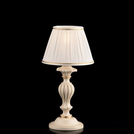 مصباح خشبي مع غطاء مصباح مصنوع في إيطاليا لتزيين الديكور الداخلي - ميلانو Viadurini