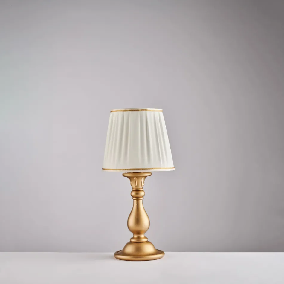 مصباح خشبي مع غطاء مصباح مصنوع في إيطاليا لتزيين الديكور الداخلي - سيينا Viadurini