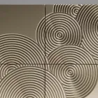 خزانة جانبية بخمسة أبواب مصنوعة من خشب MDF مطليّ ومزخرفة بنقوش يدوية وتشطيبات نهائية - على شكل سرطان البحر Viadurini