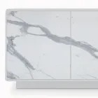 خزانة جانبية بثلاثة أبواب وهيكل مطلي ومغلف، صنع في إيطاليا - فيرارا Viadurini