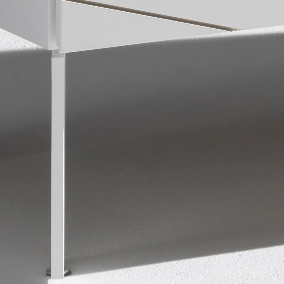 خزانة جانبية بثلاثة أبواب من الخشب المطلي - أرييتي Viadurini