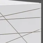 خزانة جانبية بثلاثة أبواب من الخشب المطلي - أرييتي Viadurini