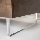 خزانة جانبية بثلاثة أبواب من الميلامين وأقدام من البليكسي جلاس، صنع في إيطاليا - ميكي ماوس Viadurini