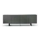 خزانة جانبية بأربعة أبواب مصنوعة من خشب MDF مغطى بطبقة PVC مطلية، صنع في إيطاليا - دوروتيا Viadurini