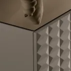 خزانة جانبية بأربعة أبواب مصنوعة من خشب MDF مغطى بطبقة PVC مطلية، صنع في إيطاليا - دوروتيا Viadurini