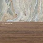 خزانة جانبية بأبواب تفتح بالدفع والسحب مصنوعة من خشب اللوح الخشبي، صنع في إيطاليا - ساليرنو Viadurini