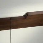 خزانة جانبية مع هيكل من خشب إم دي إف أبيض، قدمين حديديتين، صنع في إيطاليا - مرجاني Viadurini