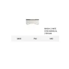 خزانة جانبية مع هيكل من خشب إم دي إف أبيض، قدمين حديديتين، صنع في إيطاليا - مرجاني Viadurini