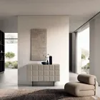 خزانة جانبية داخلية ببابين بنمط مربعات، صنع في إيطاليا - إليزابيتا Viadurini