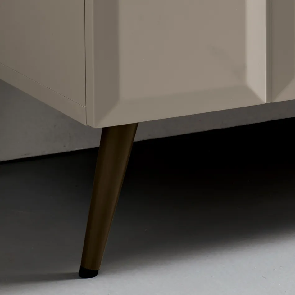 خزانة جانبية داخلية ببابين بنمط مربعات، صنع في إيطاليا - إليزابيتا Viadurini