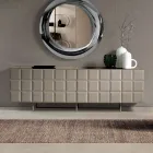 خزانة جانبية داخلية بأربعة أبواب منقوشة، صنع في إيطاليا - إليزابيتا Viadurini