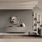 خزانة جانبية داخلية بأربعة أبواب منقوشة، صنع في إيطاليا - إليزابيتا Viadurini