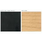 خزانة جانبية لغرفة المعيشة ببابين أو ثلاثة أبواب من خشب الدردار الطبيعي، صنع في إيطاليا - زهرة Viadurini