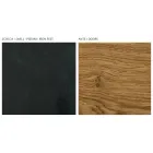 خزانة جانبية لغرفة المعيشة بثلاثة أبواب من خشب البلوط المعقود، صنع في إيطاليا - أرن Viadurini