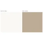 خزانة جانبية لغرفة المعيشة بأربعة أبواب من الزجاج الأبيض وتشطيب المنك، صنع في إيطاليا - إيفا Viadurini