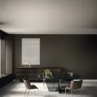 خزانة جانبية خشبية بهيكل زجاجي، صنع في إيطاليا - أزوكي Viadurini