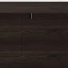 خزانة جانبية خشبية بهيكل زجاجي، صنع في إيطاليا - أزوكي Viadurini