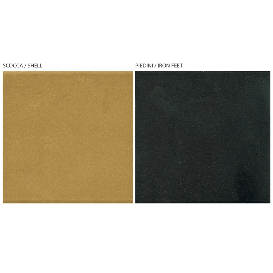 خزانة جانبية لغرفة المعيشة بأربعة أبواب بتشطيبات مختلفة، صنع في إيطاليا - هايدي Viadurini