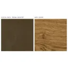 خزانة جانبية لغرفة المعيشة بأربعة أبواب من خشب البلوط المعقود - حتى Viadurini