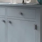 خزانة جانبية لغرفة المعيشة من خشب التنوب الصلب، مكونة من 4 أقسام، صنع في إيطاليا - باسكوال Viadurini