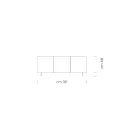 خزانة جانبية لغرفة المعيشة مصنوعة من الخشب غير اللامع والصفائح HPL، صنع في إيطاليا - فيورينزا Viadurini