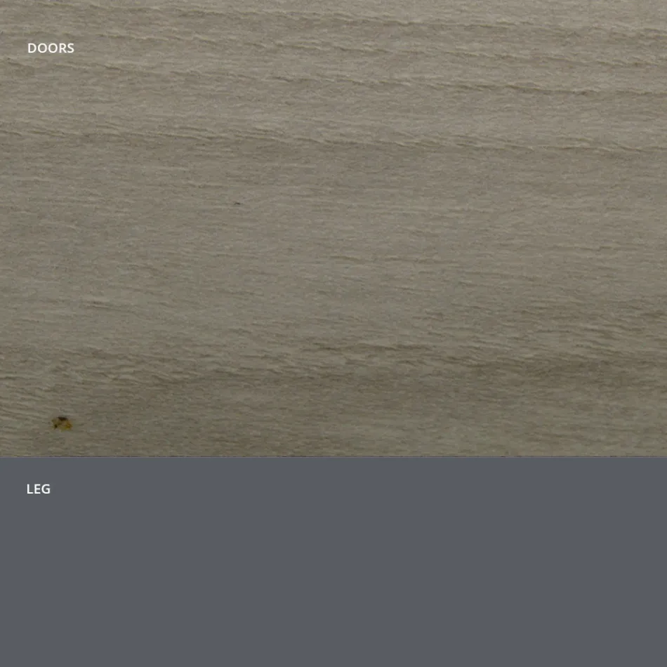 خزانة جانبية لغرفة المعيشة مصنوعة من الخشب غير اللامع والصفائح HPL، صنع في إيطاليا - فيورينزا Viadurini