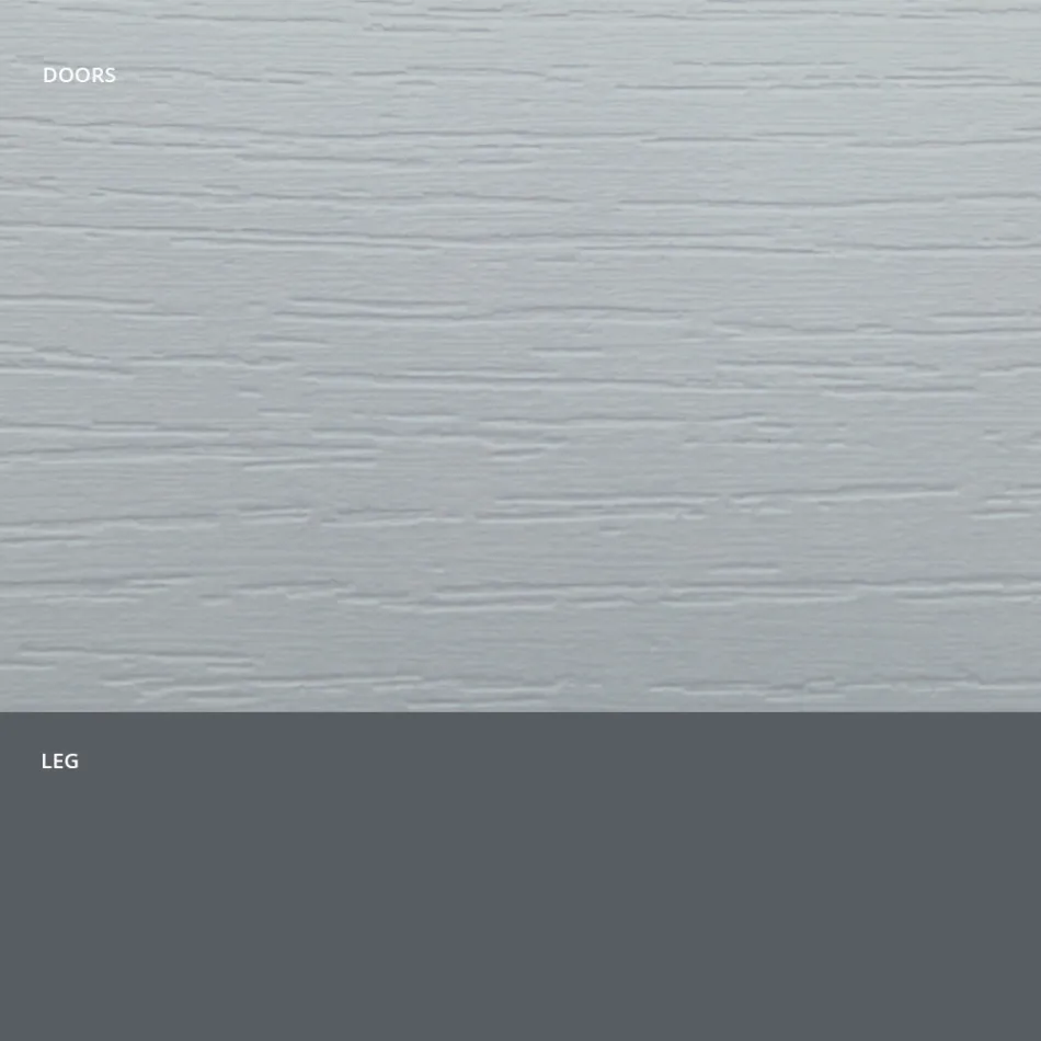 خزانة جانبية لغرفة المعيشة مصنوعة من الخشب غير اللامع والصفائح HPL، صنع في إيطاليا - فيورينزا Viadurini