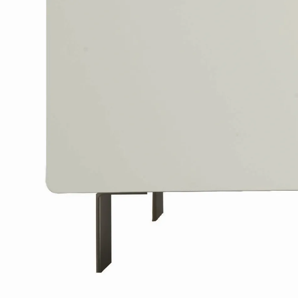 خزانة جانبية لغرفة المعيشة مصنوعة من خشب MDF مع دعامة رباعية الأرجل، صنع في إيطاليا - تيريسينا Viadurini