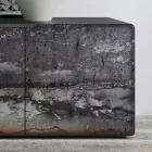 خزانة جانبية لغرفة المعيشة بثلاثة أبواب بتشطيبات مختلفة، صنع في إيطاليا - أولي Viadurini