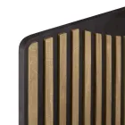 خزانة جانبية لغرفة المعيشة بثلاثة أبواب من خشب البلوط المعقود النوردي - ليندا Viadurini