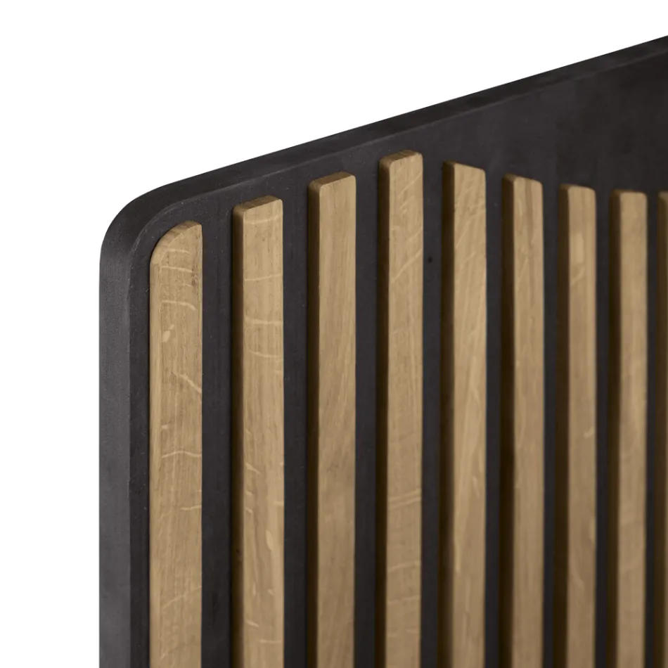 خزانة جانبية لغرفة المعيشة بثلاثة أبواب من خشب البلوط المعقود النوردي - ليندا Viadurini