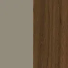 خزانة جانبية من الخشب المصقول، بابان، 3 أدراج، تصميم إيطالي منحني - سيليو Viadurini