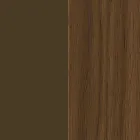 خزانة جانبية من الخشب المصقول، بابان، 3 أدراج، تصميم إيطالي منحني - سيليو Viadurini