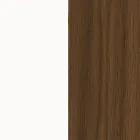 خزانة جانبية من الخشب المصقول، بابان، 3 أدراج، تصميم إيطالي منحني - سيليو Viadurini