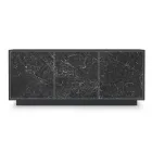 خزانة جانبية من الخشب المصقول مع بابين أو ثلاثة أبواب سيراميكية، صنع في إيطاليا - فيورينزا Viadurini