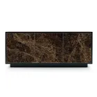 خزانة جانبية من الخشب المصقول مع بابين أو ثلاثة أبواب سيراميكية، صنع في إيطاليا - فيورينزا Viadurini