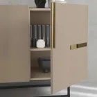 ماديا مصنوعة من الميلامين والخشب المضغوط متوسط الكثافة مع حشوات من اللامينيت، صنع في إيطاليا - غورديتا Viadurini