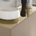 ماديا مصنوعة من الميلامين والخشب المضغوط متوسط الكثافة مع حشوات من اللامينيت، صنع في إيطاليا - غورديتا Viadurini