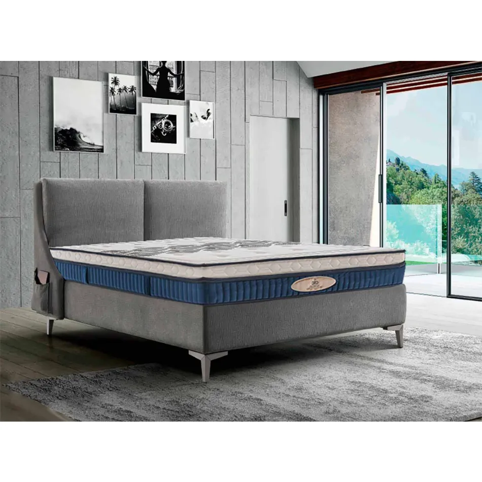 مرتبة فردية مصنوعة من مادة Memory Aloe Feel مع 800 زنبرك، صنع في إيطاليا - اليونان Viadurini