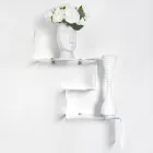 رف عرض من البليكسيجلاس الشفاف، صنع في إيطاليا - موفاسا Viadurini