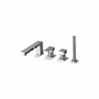 خلاط حوض استحمام نحاسي بتصميم إيطالي بأربع فتحات - بانيلا Viadurini