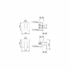 خلاط دش مع محول خماسي الاتجاهات صنع في إيطاليا - سيكا Viadurini
