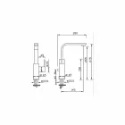 خلاط حوض حمام بفوهة دوارة عالية صنع في إيطاليا - بانيلا Viadurini