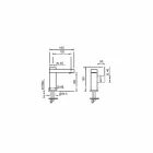 خلاط حوض بمقبض جانبي بدون تصريف مصنوع من النحاس، صنع في إيطاليا - بانيلا Viadurini