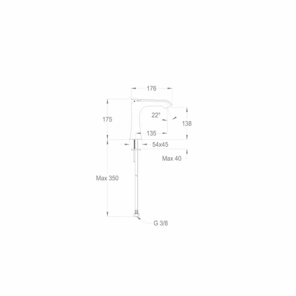 خلاط حوض نحاسي حديث صنع في إيطاليا - بونينا Viadurini