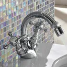 خلاط بيديه عتيق بفتحة واحدة من النحاس، صنع في إيطاليا - إليسيا Viadurini